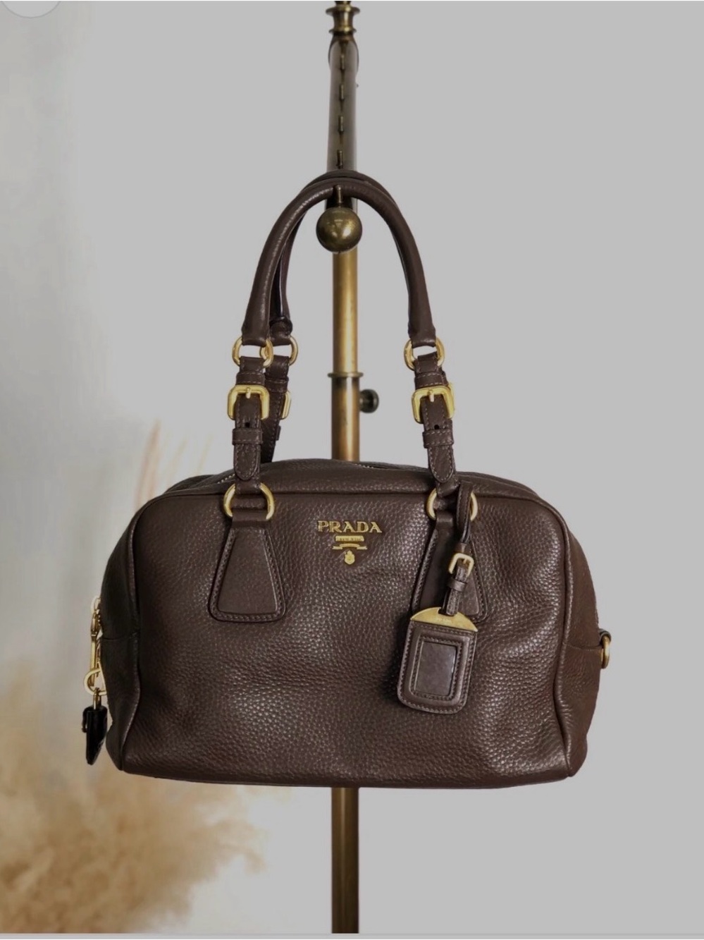 Prada Bauletto Bag Vitello Daino Medium